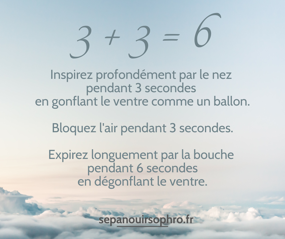 Lire la suite à propos de l’article Respiration 3+3=6