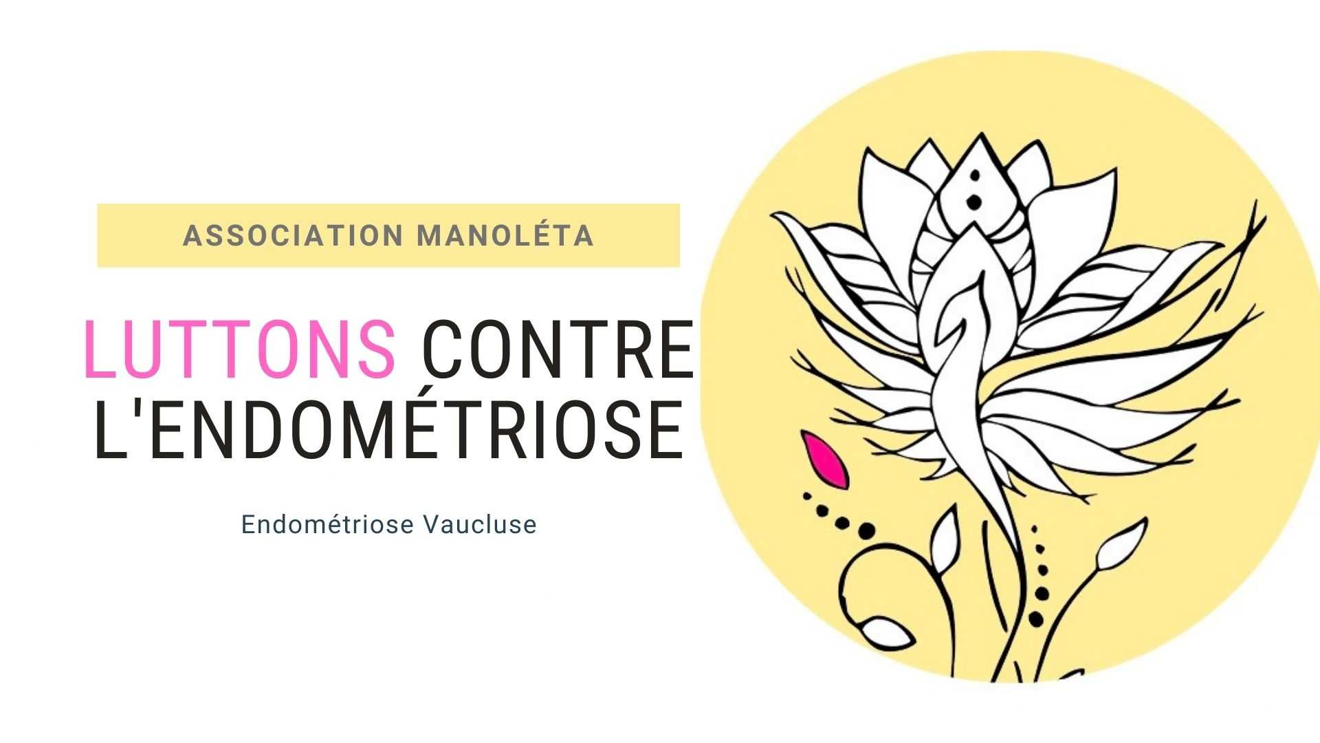 logo de l'association endométriose Manoléta Vaucluse à Avignon