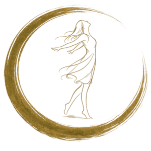 Illustration d'une femme avançant avec confiance, symbole de l'épanouissement et de l'estime de soi en sophrologie.