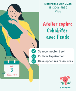 cohabiter avec l'endométriose - séance de sophrologie en groupe - association EndoZen Occitanie - juin 2026