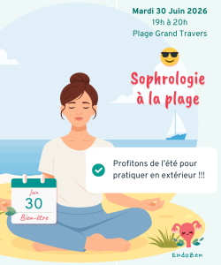atelier sophrologie à la plage - EndoZen- La Grande Motte