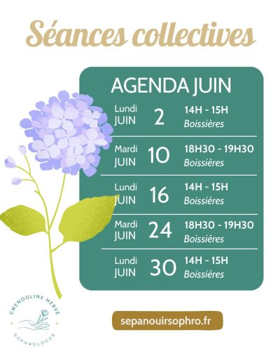 agenda juin 2025 – séances sophrologie groupe – Calvisson agenda juin 2025 - séances sophrologie groupe - Calvisson