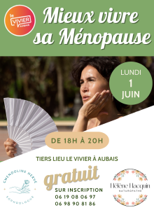 Atelier sophrologie et naturopathie - Mieux vivre sa ménopause - Aubais